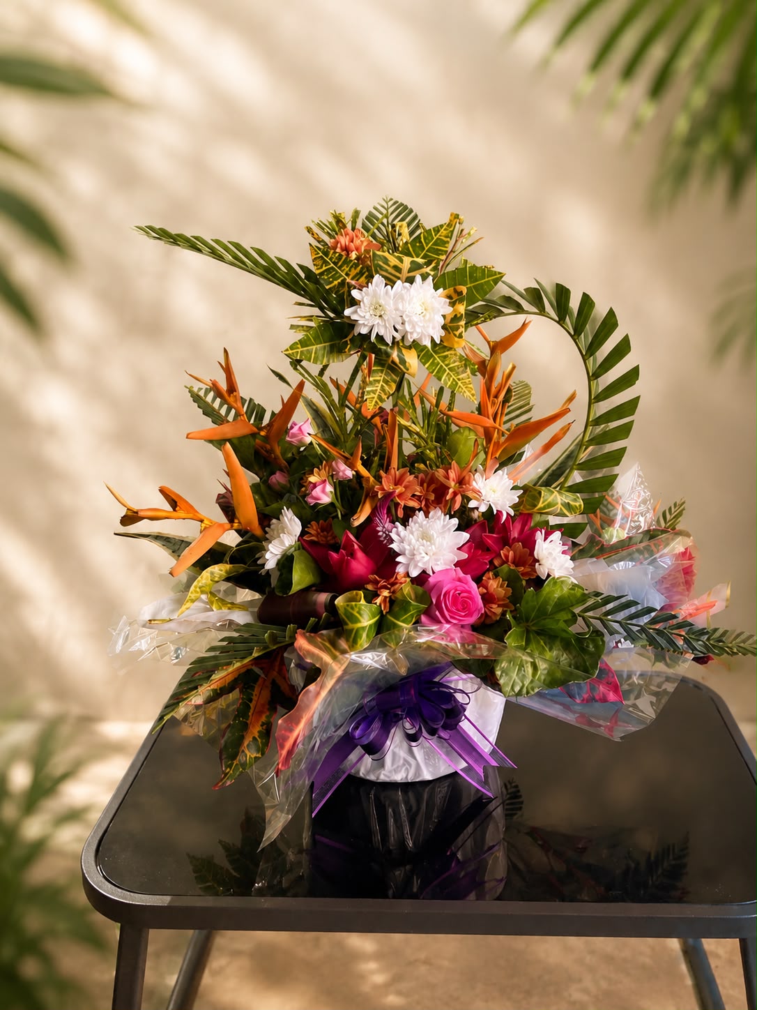Mrembo Ya Tropiki — bouquet de fleurs exotiques créé à Mayotte par Foulera.yt