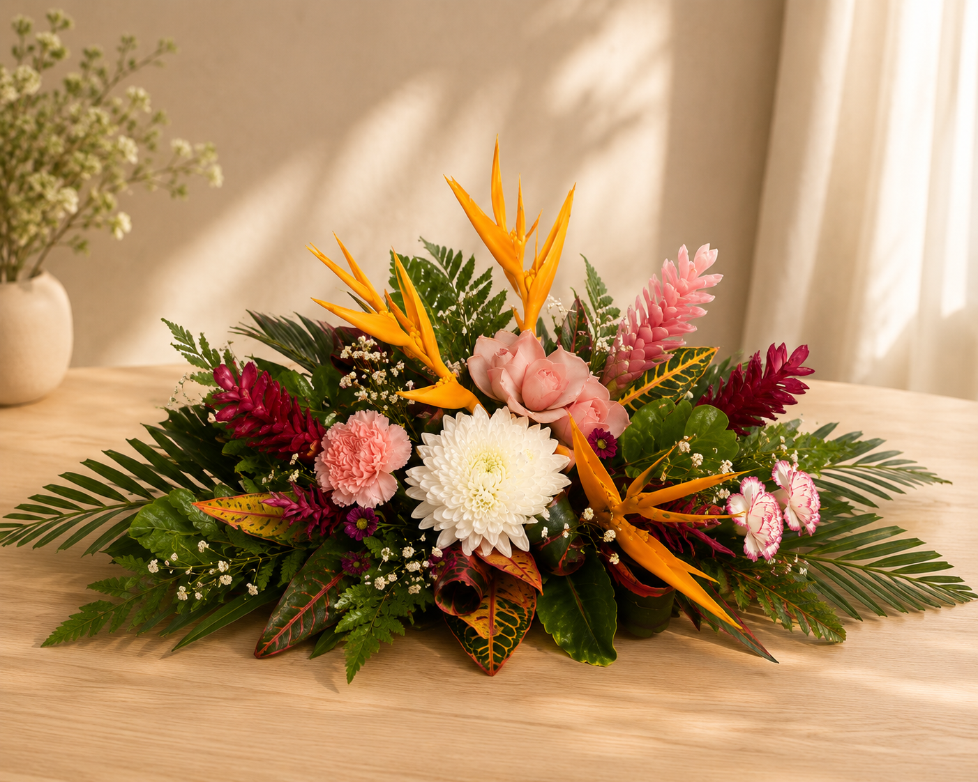 Maweni Élégance — bouquet de fleurs exotiques créé à Mayotte par Foulera.yt
