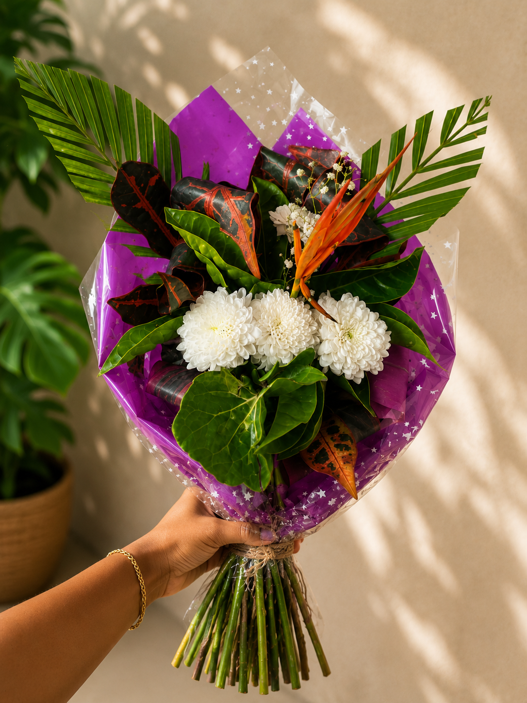 Alizé Blanc — bouquet exotique livré à Sada, Mayotte