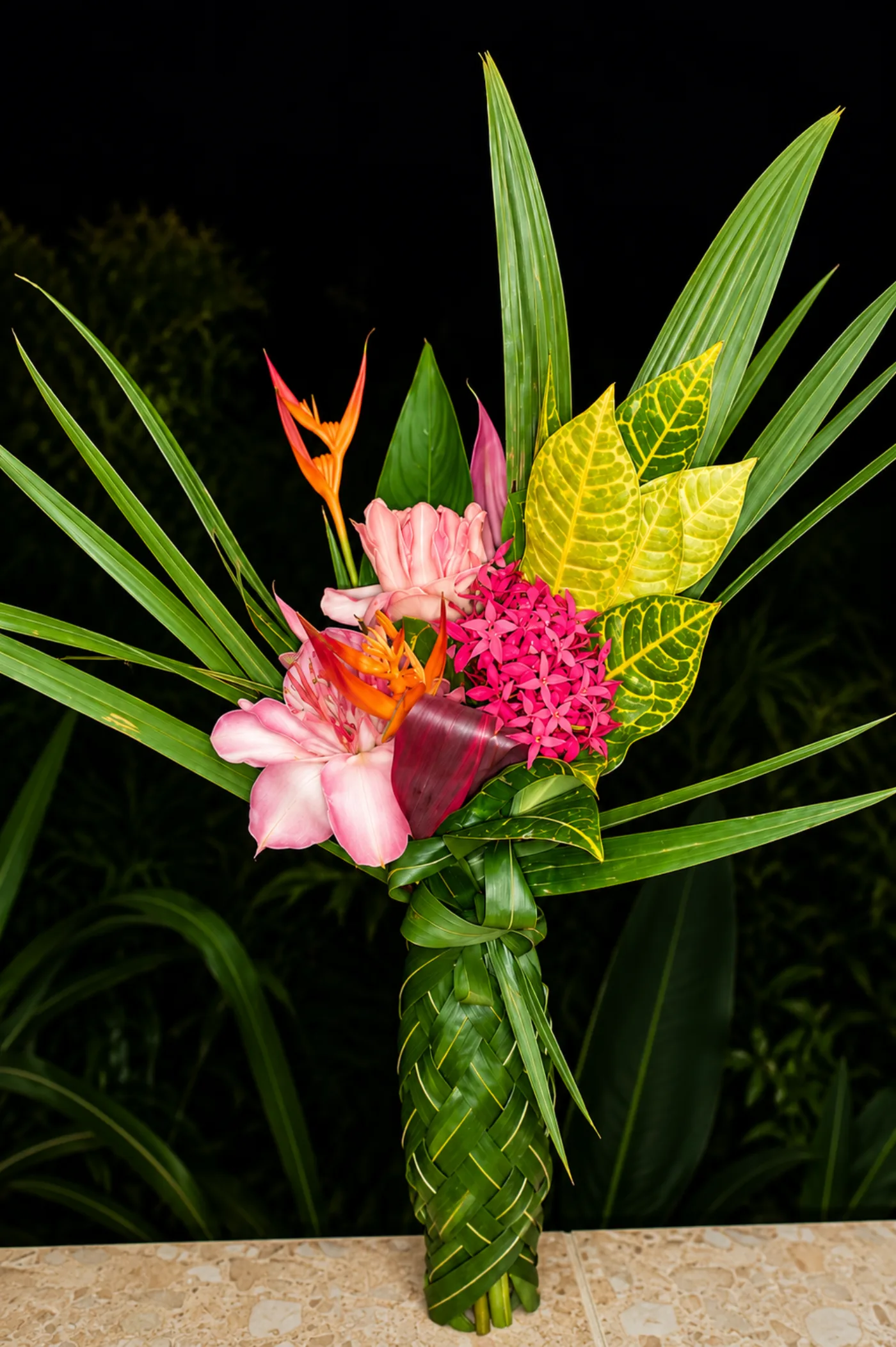 Mahaba wa Maoré — bouquet de fleurs exotiques créé à Mayotte par Foulera.yt
