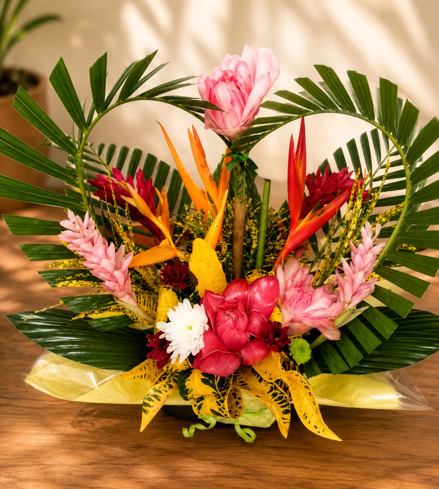 Lagon Maoré — bouquet de fleurs exotiques créé à Mayotte par Foulera.yt