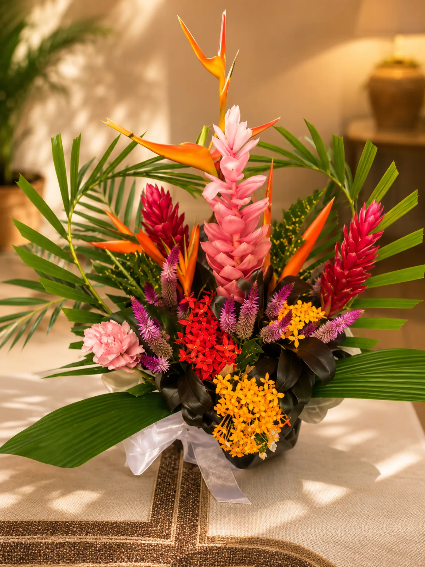 Bahari ya Wamamà — bouquet de fleurs exotiques créé à Mayotte par Foulera.yt
