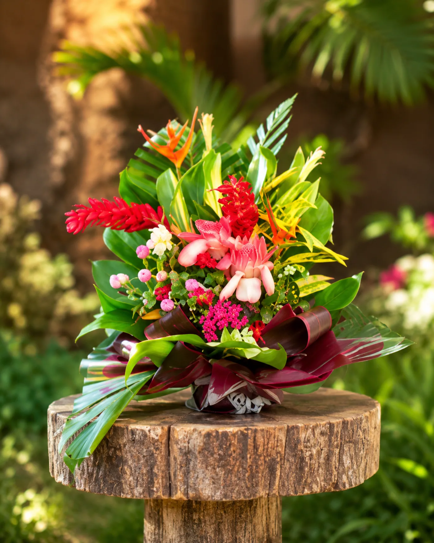 Karibu Maoré — bouquet de fleurs exotiques créé à Mayotte par Foulera.yt